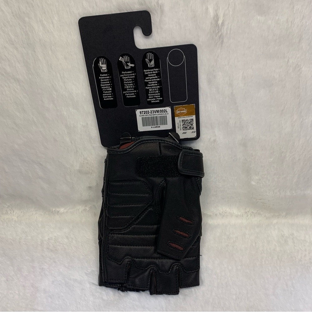 Harley-Davidson Men's 120th Anniversary True North Fingerless Gloves - Picture 7 of 16